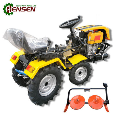 شراء 4F + 2R 8F + 4F جرارات صغيرة ذات 4 عجلات محركة مع 2 قاطعة قرص أصفر أسود online manufacture