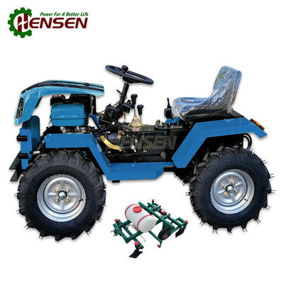 Tractor pequeño de 4 ruedas de gasolina multipropósito con máquina de mulching