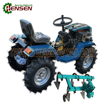 Niebieski mały autonomiczny ciągnik 4x4 Mini ciągnik wielofunkcyjny