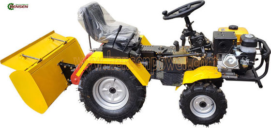 Synchronizowany mały ciągnik wielofunkcyjny Żółty Błękitny 4x4 ciągnik